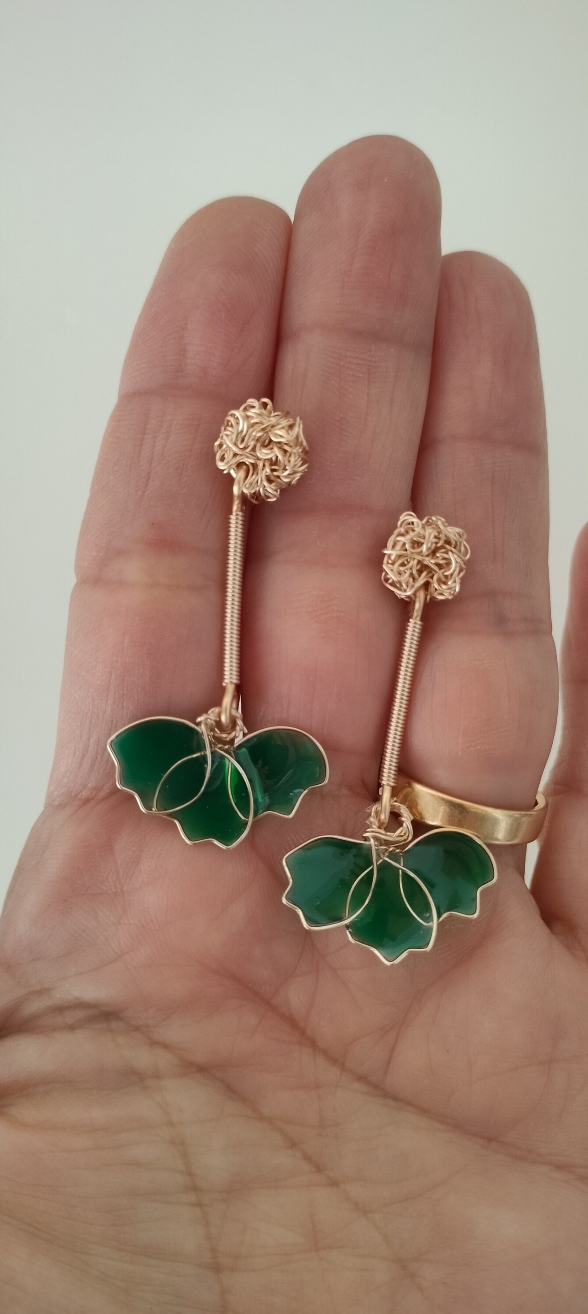 Pendientes ADA verdes - 2