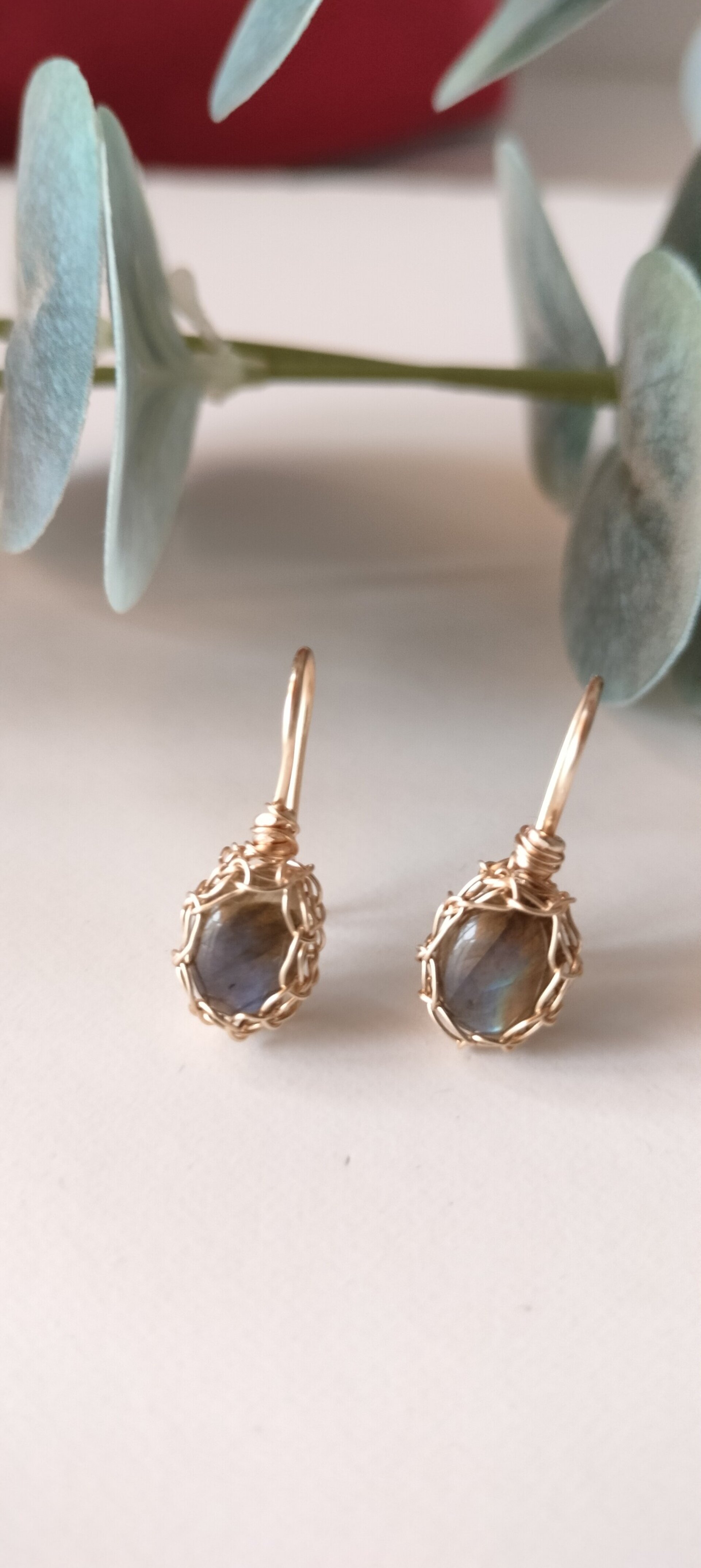 Pendientes LABRADORITA mini - 5