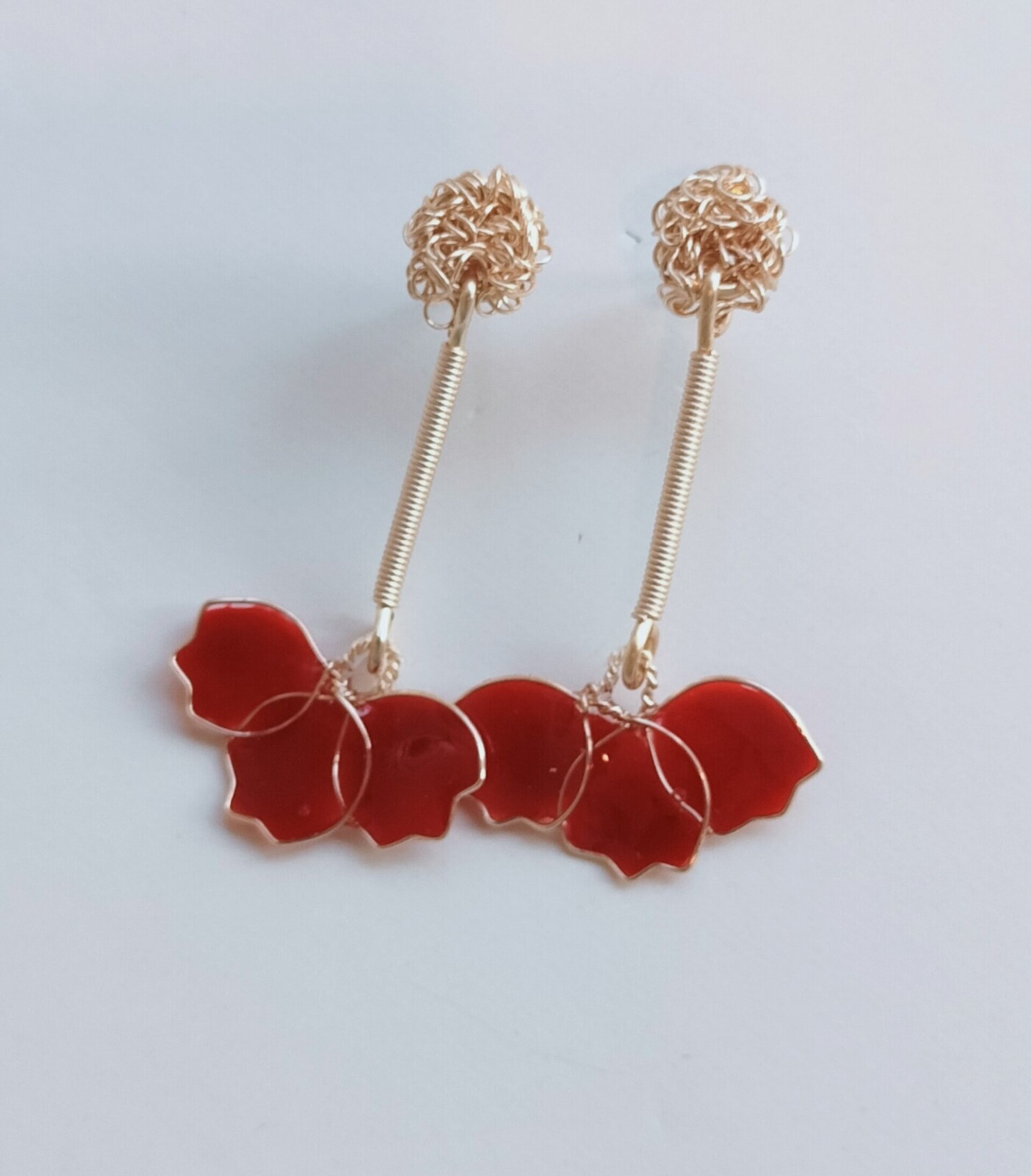 Pendientes ADA rojos - 3