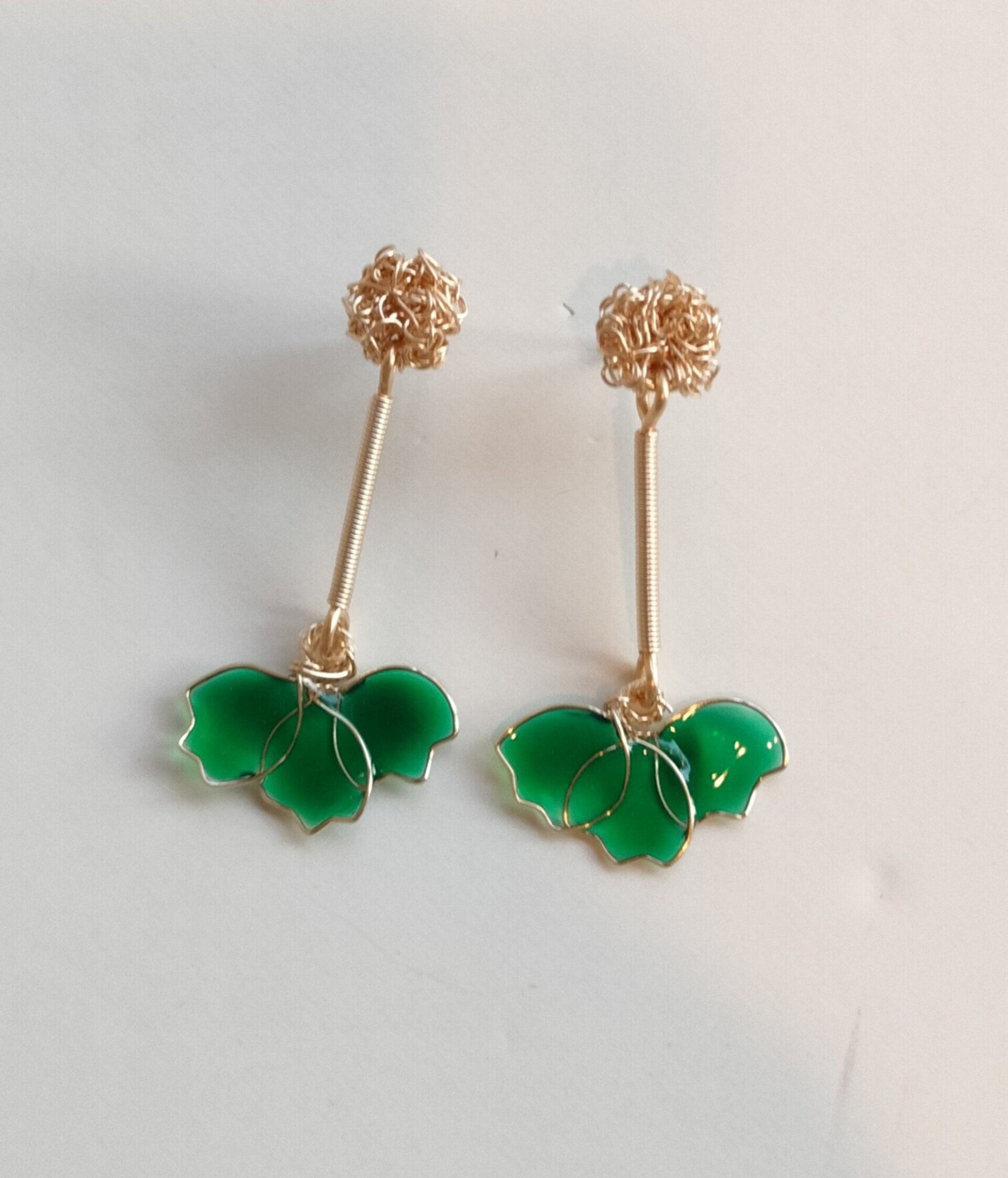 Pendientes ADA verdes - 3