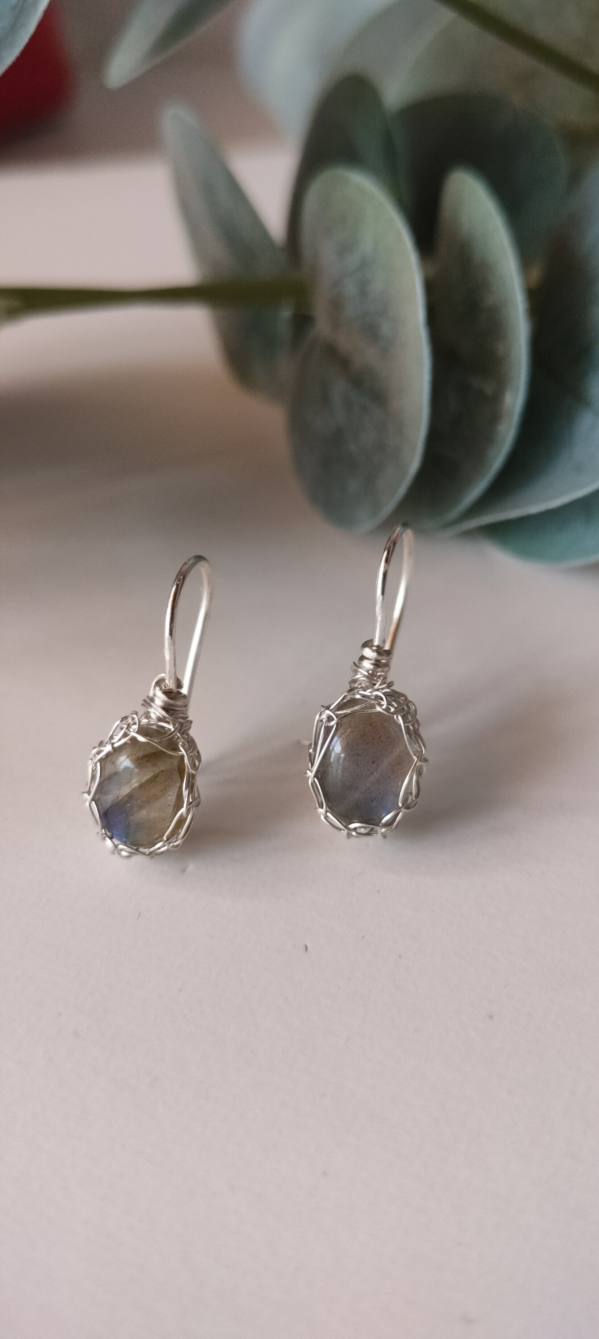 Pendientes LABRADORITA mini - 1