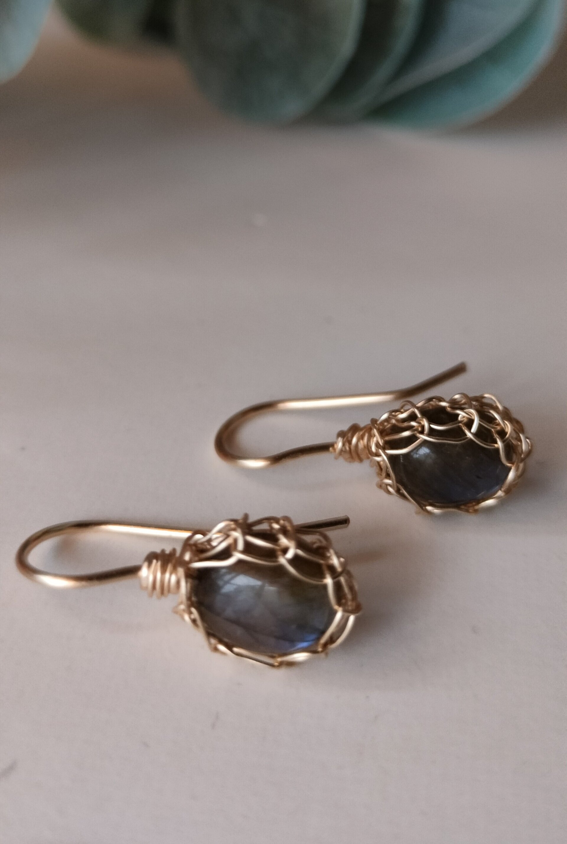 Pendientes LABRADORITA mini - 3